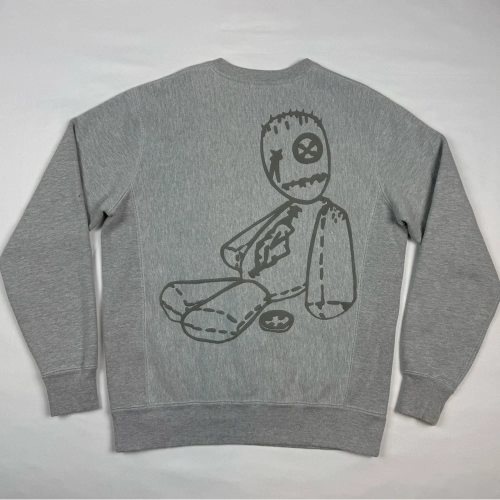 Korn Issues Mens Crewneck Sweatshirt Sz Small Grey Double Sided Nu Metal Band B7